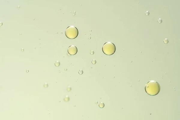 Gele kleurstof bubbels — Stockfoto
