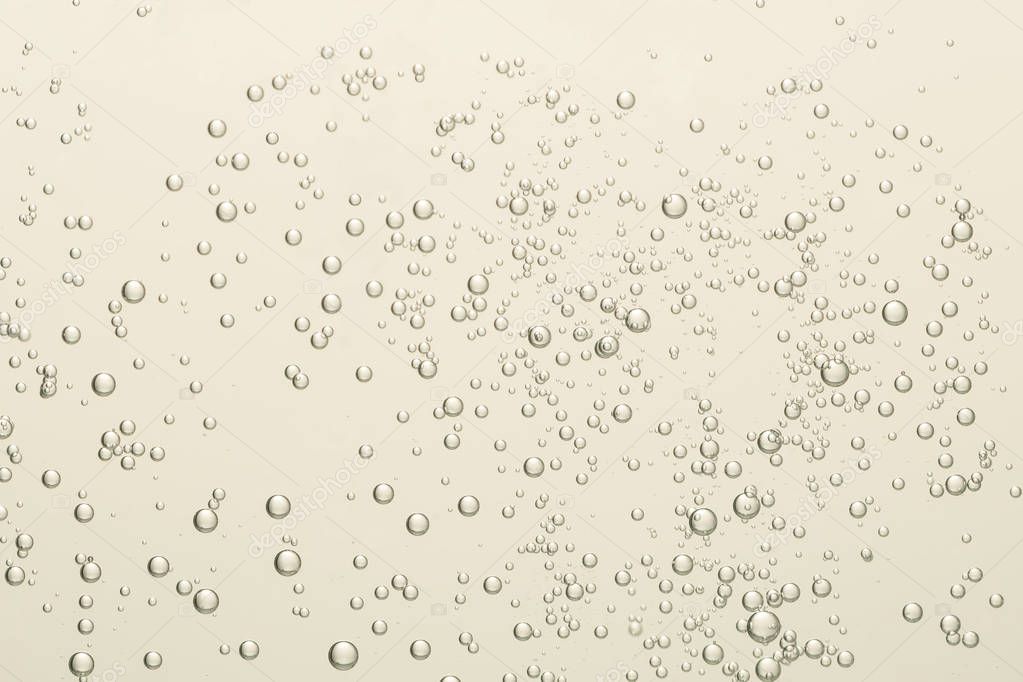 Bubbles over a blurred background