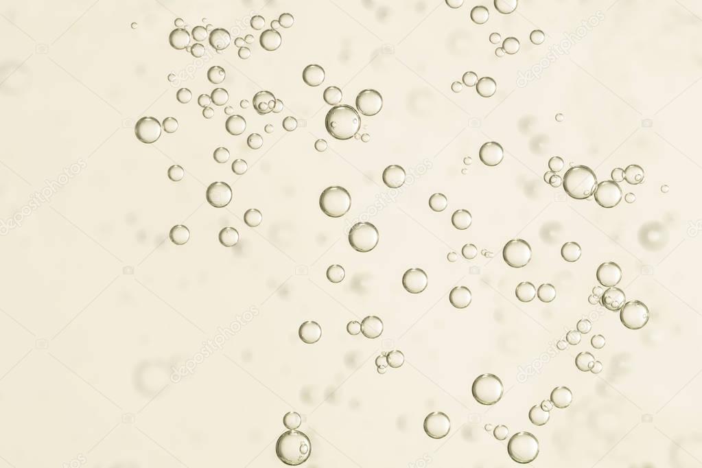 Bubbles  over a blurred background