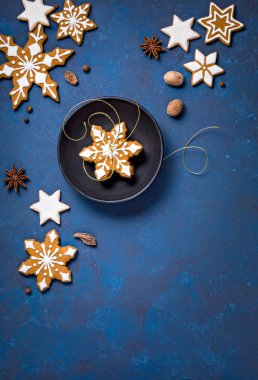 Noel Çerezler üzerinde mavi