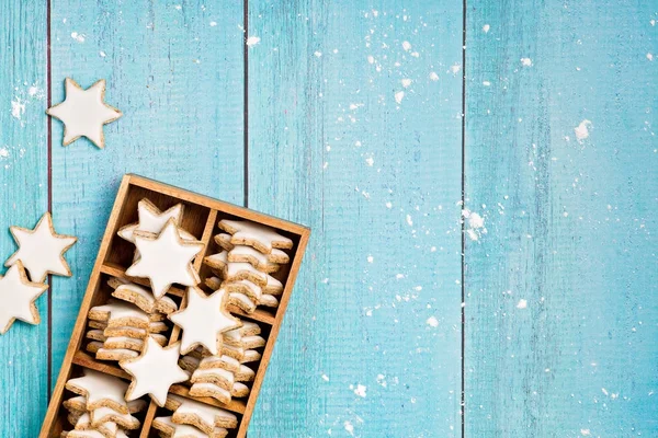 Tradiční skořice hvězdy soubory cookie — Stock fotografie