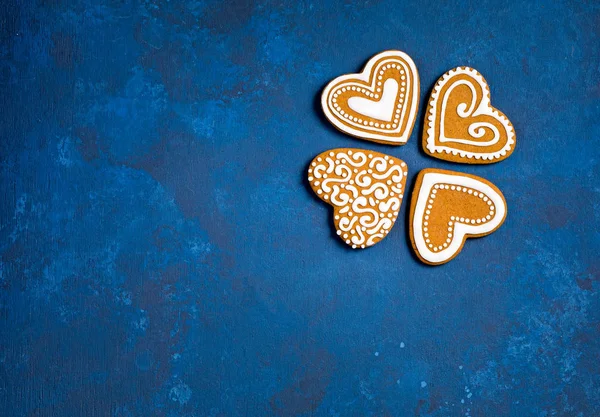 Galletas de jengibre corazón — Foto de Stock