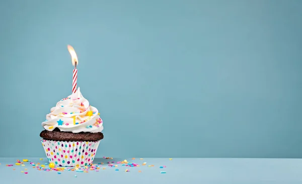 Birthday Cupcake — Stock Photo, Image