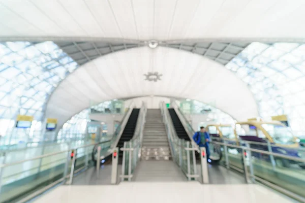 Oskärpa Bakgrund Terminal Avgång Incheckning Flygplatsen — Stockfoto