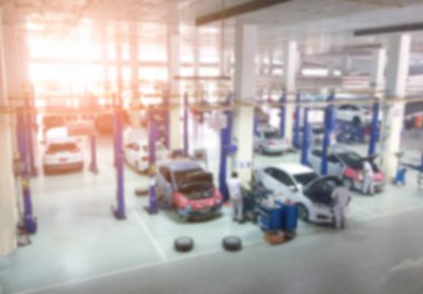 Otomotiv Servis Merkezi bulanık görüntü.