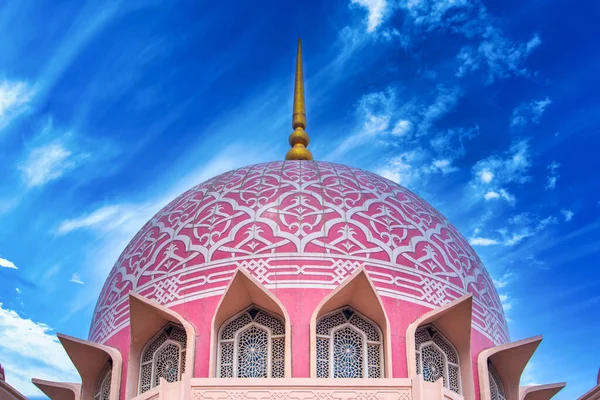 Putra Mecset Masjid Putra Nappal Putrajayában Malajziában — Stock Fotó