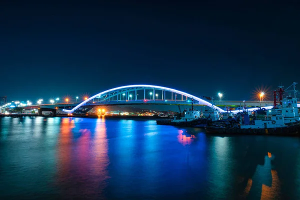 Ponte Busandaegyo Noite Jung Busan Coreia Sul — Fotografia de Stock