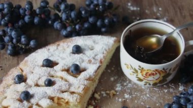 sıcak siyah yapraklı çay