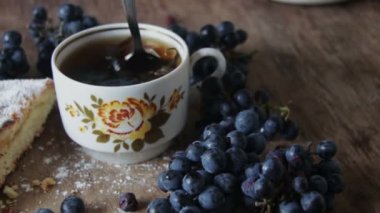 sıcak siyah yapraklı çay