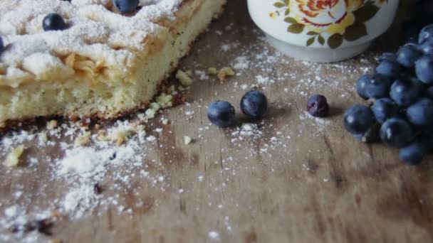 Fraîchement cuit paix de tarte aux pommes — Video