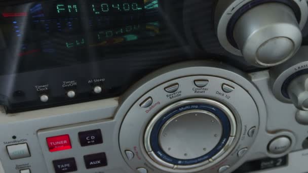 Boutons sur un magnétophone 