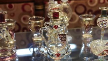 Sharm el-Sheikh, Mısır - 29 Kasım 2016: aromatik yağ ve parfüm Arapça dükkanda