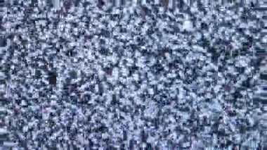 Televizyon statik gürültü siyah beyaz tam ekran