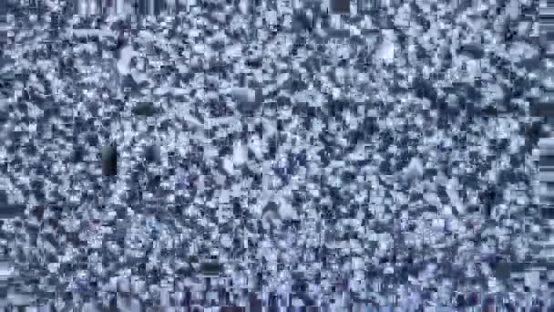 Télévision statique bruit noir blanc plein écran 