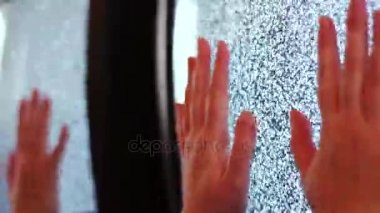 Televizyon statik gürültü siyah beyaz