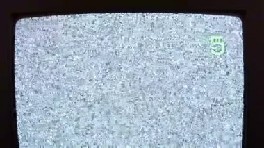 Televizyon statik gürültü siyah beyaz
