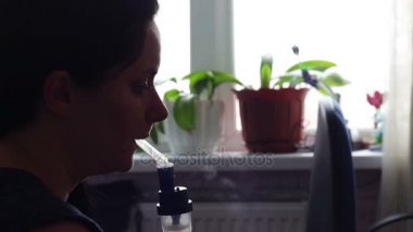 Kız nefes tıp astım Nebulizatör ile için