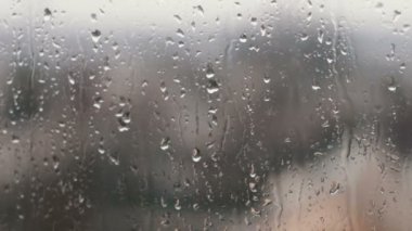 Cama bahar öğleden sonra yağmur damlaları