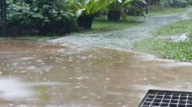 Yağmur bir tropikal ülkesidir. Sağanak sokakta