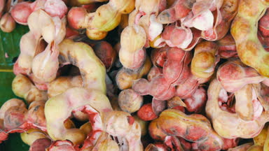 Tayland ve Asya egzotik meyve yakın çekim