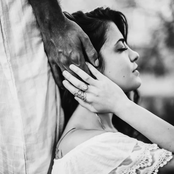 Portrait Beautiful Couple Love — Stock Photo, Image