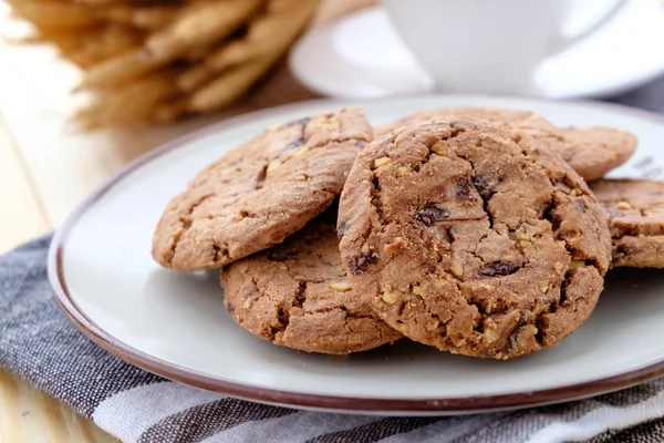 Chocolate Chip Hazelnut Cookie — Stock Photo, Image