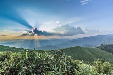 Nern Chang Suek bakış açısı, Pilok, Kanchanab noktada gün batımı görünümü