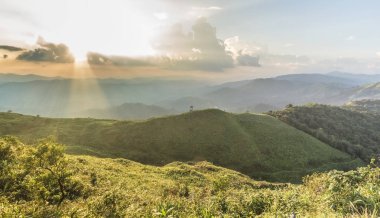 Nern Chang Suek bakış açısı, Pilok, Kanchanab noktada gün batımı görünümü