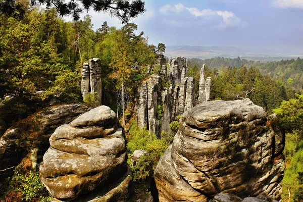 Piedra arenisca en la República Checa —  Fotos de Stock