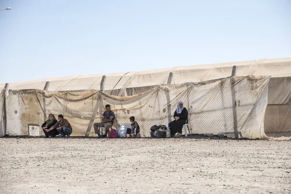 Türkiye'de Suriye insanlar için mülteci kampı. 7 Eylül 2017. Suruç, Türkiye
