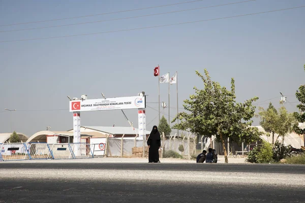 Campo de refugiados para o povo sírio na Turquia. 6 de setembro de 2017. Akcakale, Turquia — Fotografia de Stock