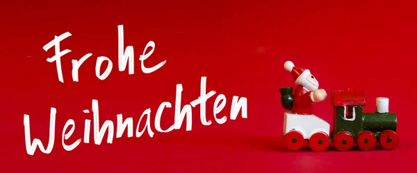 Décoration allemande de Noël. Souhaits manuscrits en allemand "frohe weihnachten " — Photo