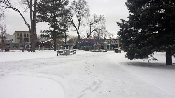 Victoria Park karla kaplı Kış sırasında
