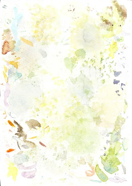 Studies of color mixing in watercolor — Stock Photo, Image