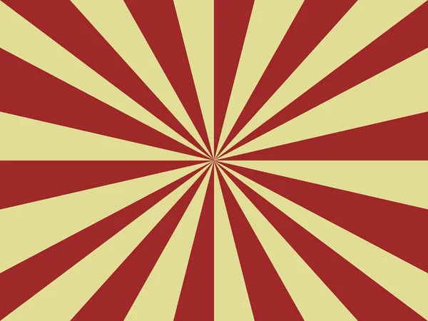 Fond abstrait de rayons rouges et jaunes du centre — Image vectorielle