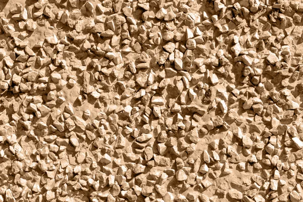 Brown stones gravel texture macro background — Stock Photo, Image