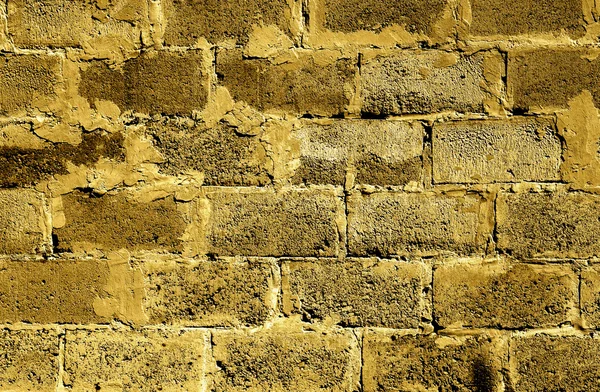 Goldenes Mauerwerk detaillierte Textur Hintergrund - Archivbild — Stockfoto