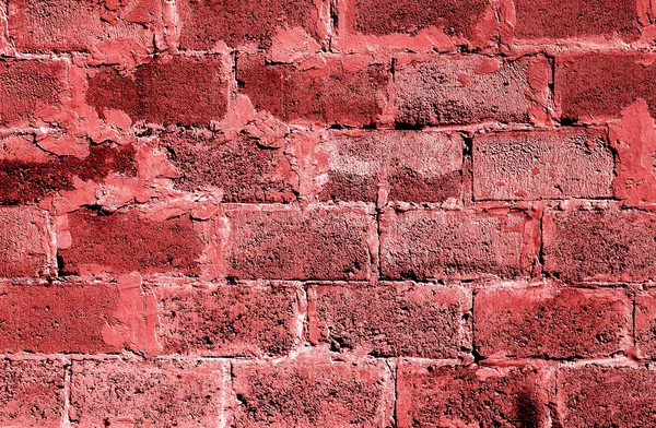 Red brickwork detailed texture background - stock photo — Stock Photo, Image