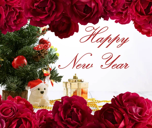 Happy new year flower Stock Photos Royalty Free Happy new year
