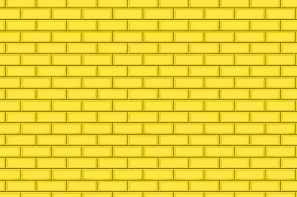 Cartoon hand drown golden realistic seamless brick wall texture. Vector illustration — Stock Vector