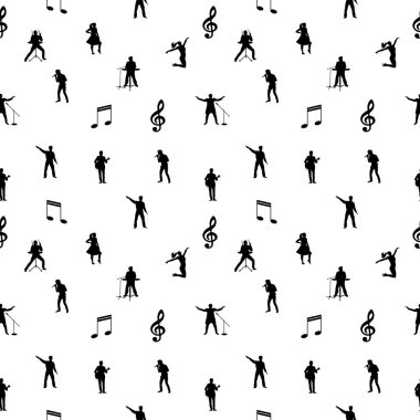 Siyah ve beyaz müzik sorunsuz arka plan
