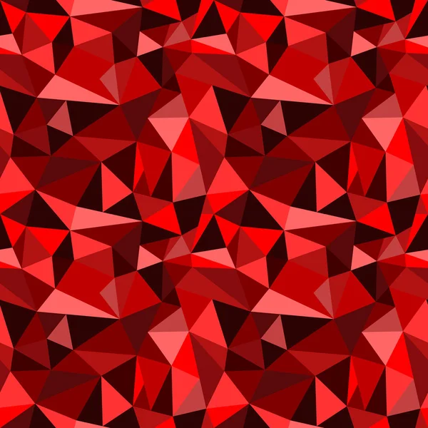 Bezproblémové Červené Abstraktní Geometrické Zmačkané Trojúhelníkové Grafické Pozadí — Stock fotografie