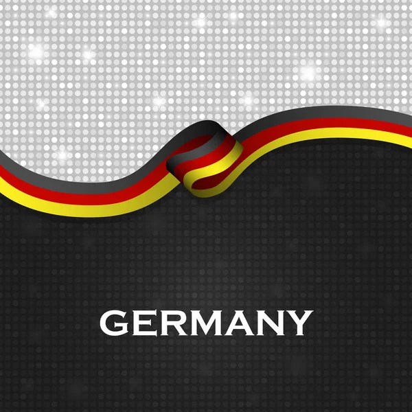 Tyskland flagga band blanka partikel stil — Stockfoto
