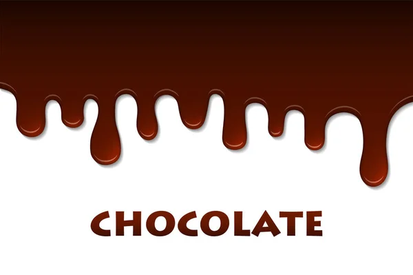 Cioccolato fuso astratto. Decorazione sfondo — Foto Stock