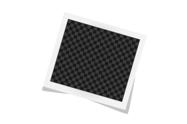 Gabarit carré avec ombres isolées sur blanc. Illustration vectorielle — Image vectorielle