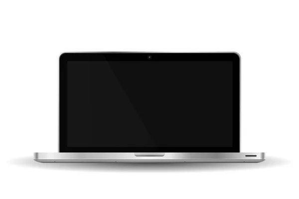Realistische moderne Laptop isoliert. Vektorillustration — Stockvektor