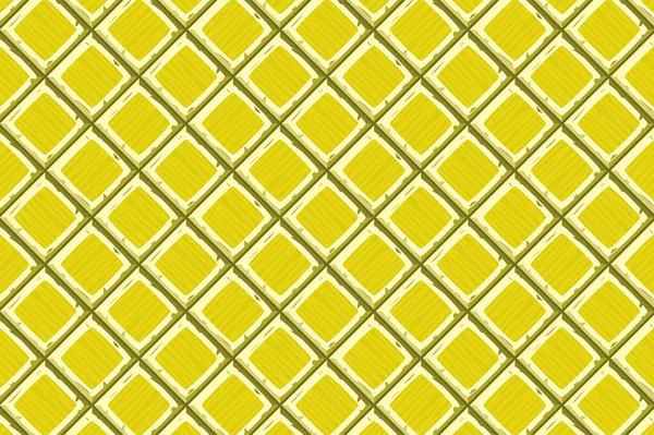 Mano de dibujos animados ahogan amarillo viejo diagonal sin costura azulejos textura — Foto de Stock