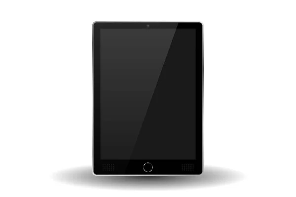 Silver modern tablet PC isolated — Stock Photo, Image