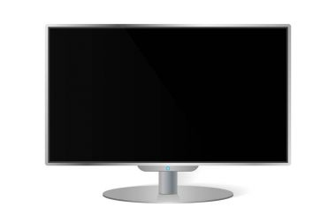 İzole gerçekçi modern Tv monitör