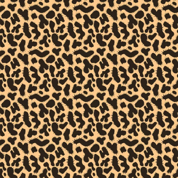 Modèle de texture léopard. Orange et beige fond sans couture. Illustration vectorielle — Image vectorielle